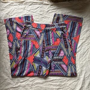 Gianni Bini Multicolor Geometric Wide Leg Pants